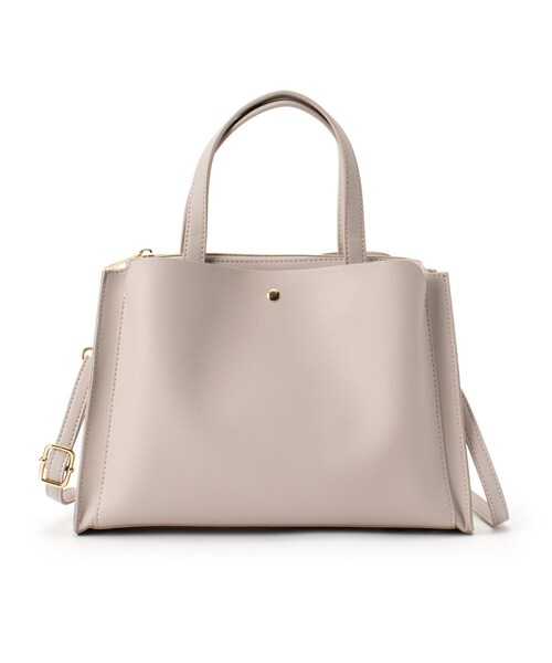 grove(グローブ)の「◆【軽量】スクエアポケあおり2WAYトート(トートバッグ・レディース・ライトグレー/ピンク系9/ダークグレー/ブラック/ベージュ系8・00)」の22枚目の写真