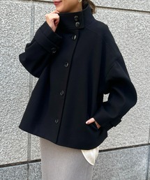 un dix cors | スタンドショートコート(ピーコート)