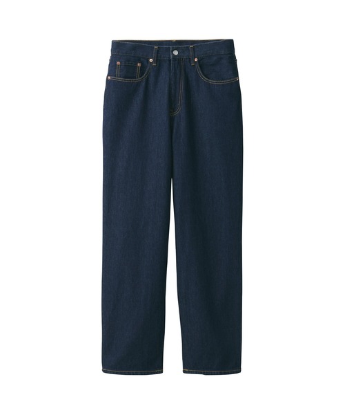 無印良品（ムジルシリョウヒン）の「デニムワイドパンツ　ダークネイビー（デニムパンツ・メンズ・ネイビー系・31inch/28inch/33inch/29inch/32inch/35inch/34inch/30inch）」の8枚目の写真