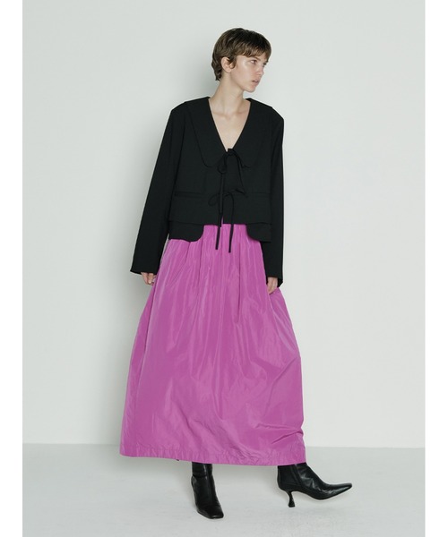 SORIN（ソリン　）の「ストレッチトロ　リボンショートジャケット（テーラードジャケット・レディース・アイボリー/ライトグレー/ブラック・38）」の14枚目の写真