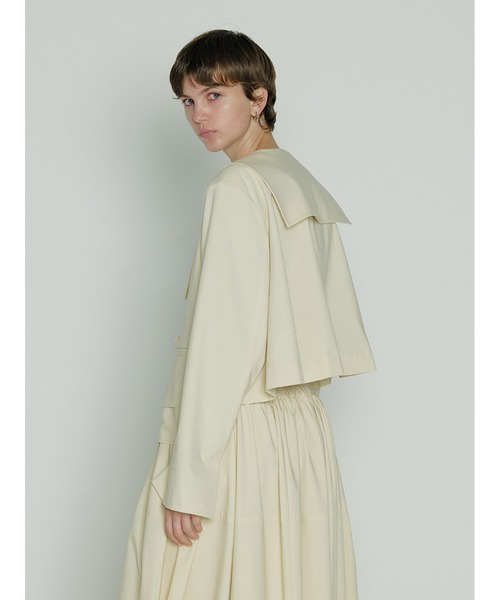 SORIN（ソリン　）の「ストレッチトロ　リボンショートジャケット（テーラードジャケット・レディース・アイボリー/ライトグレー/ブラック・38）」の16枚目の写真