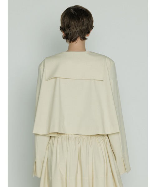 SORIN（ソリン　）の「ストレッチトロ　リボンショートジャケット（テーラードジャケット・レディース・アイボリー/ライトグレー/ブラック・38）」の17枚目の写真