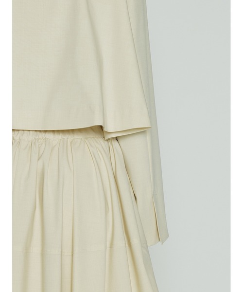 SORIN（ソリン　）の「ストレッチトロ　リボンショートジャケット（テーラードジャケット・レディース・アイボリー/ライトグレー/ブラック・38）」の22枚目の写真