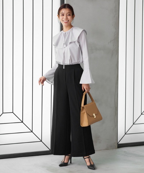 Pierrot（ピエロ）の「2wayショルダースクエアバッグ（ショルダーバッグ・レディース・グレイッシュベージュ/キャメル・FREE）」の7枚目の写真