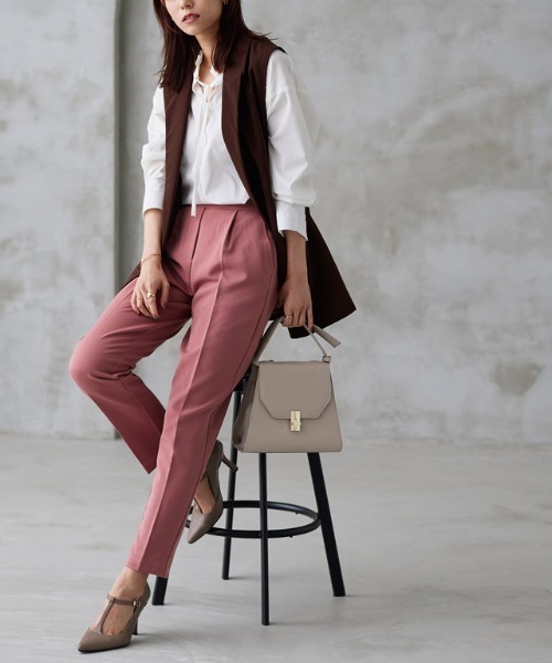 Pierrot（ピエロ）の「2wayショルダースクエアバッグ（ショルダーバッグ・レディース・グレイッシュベージュ/キャメル・FREE）」の11枚目の写真