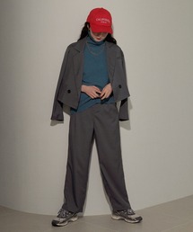 ECRIRE | ショートジャケット+タックパンツ セットアップ(セットアップ)