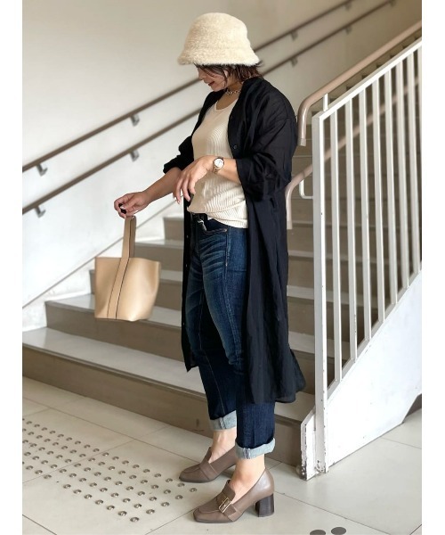 Right-on（ライトオン）の「【HONEYSUCKLE ROSE】シャギーベルハット（ハット・レディース・ブラック/ベージュ・ONE SIZE）」の8枚目の写真