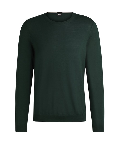 スリムフィット バージンウール セーター（ニット/セーター）｜BOSS