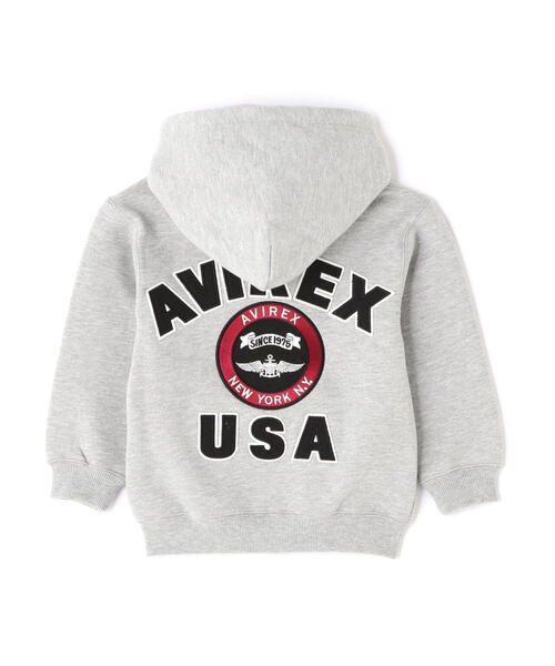 AVIREX（アヴィレックス）の「【KIDS】VARSITY SWEAT PARKA/バーシティスウェットパーカー（パーカー・キッズ・ブラック/オレンジ/その他17・100/140/120）」の11枚目の写真