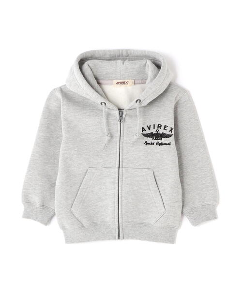 AVIREX（アヴィレックス）の「【KIDS】VARSITY SWEAT PARKA/バーシティスウェットパーカー（パーカー・キッズ・ブラック/オレンジ/その他17・100/140/120）」の4枚目の写真