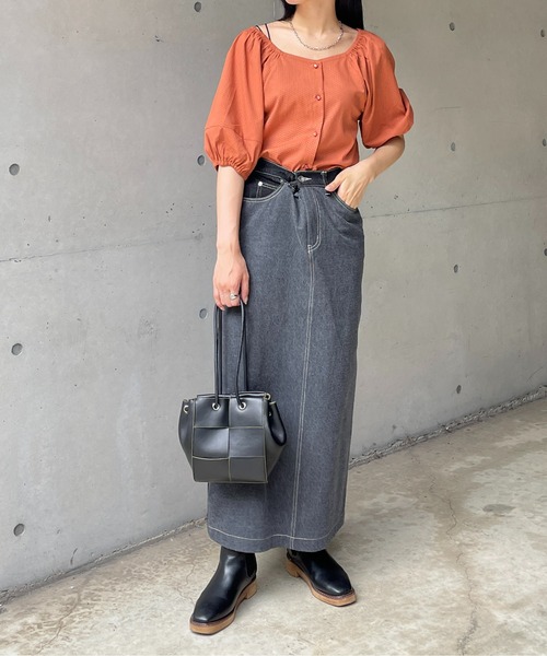 Thevon（ゼボン）の「ブレイドミニバッグ（ショルダーバッグ・レディース・モカ/アイボリー/ブラック・FREE）」の10枚目の写真