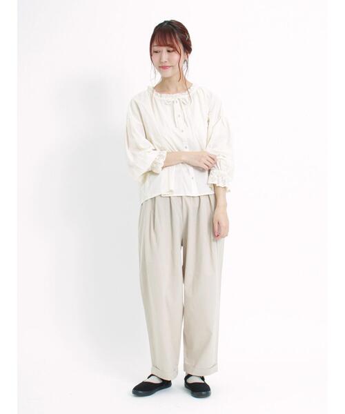 Samansa Mos2（サマンサ モスモス）の「裾折り返しパンツ（その他パンツ・レディース・カーキ/ベージュ/ブラック・F）」の17枚目の写真