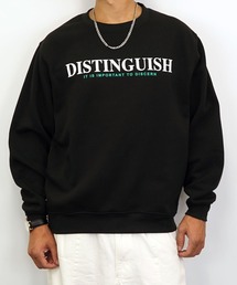 【GROOVY STORE】バックプリント裏起毛スウェットクルー