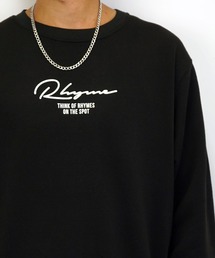 【GROOVY STORE】バックプリント裏起毛スウェットクルー
