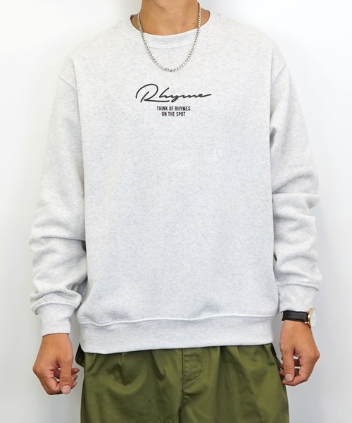 Burner(バーナー)の「【GROOVY STORE】バックプリント裏起毛スウェットクルー(スウェット・メンズ・ブラック/ホワイト/ブルー/バーガンディー/ブラック系その他2/ネイビー/杢グレー/ライトブラック・L/LL/M/3L/4L)」の9枚目の写真