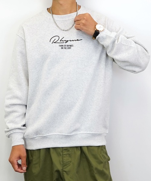 Burner(バーナー)の「【GROOVY STORE】バックプリント裏起毛スウェットクルー(スウェット・メンズ・ブラック/ホワイト/ブルー/バーガンディー/ブラック系その他2/ネイビー/杢グレー/ライトブラック・L/LL/M/3L/4L)」の10枚目の写真