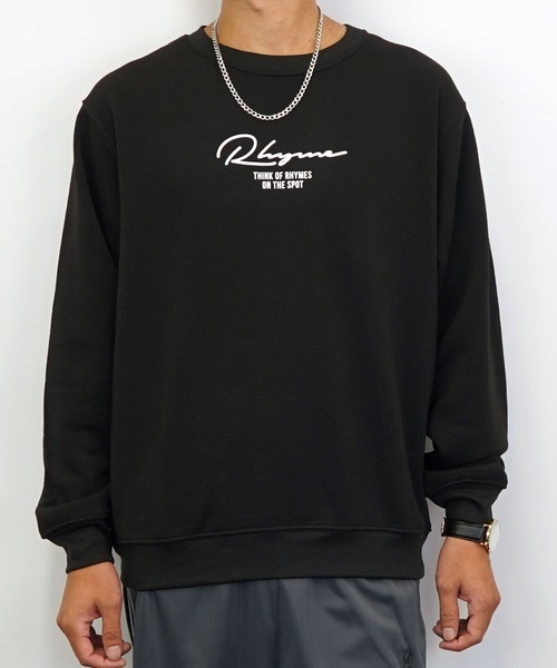 Burner(バーナー)の「【GROOVY STORE】バックプリント裏起毛スウェットクルー(スウェット・メンズ・ブラック/ホワイト/ブルー/バーガンディー/ブラック系その他2/ネイビー/杢グレー/ライトブラック・L/LL/M/3L/4L)」の15枚目の写真