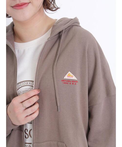 Samansa Mos2（サマンサ モスモス）の「【KELTYXSamansaMos2】裏毛サイドスリットパーカー（Tシャツ/カットソー・レディース・グリーン/ブラック/ブラウン/グレー・F）」の17枚目の写真