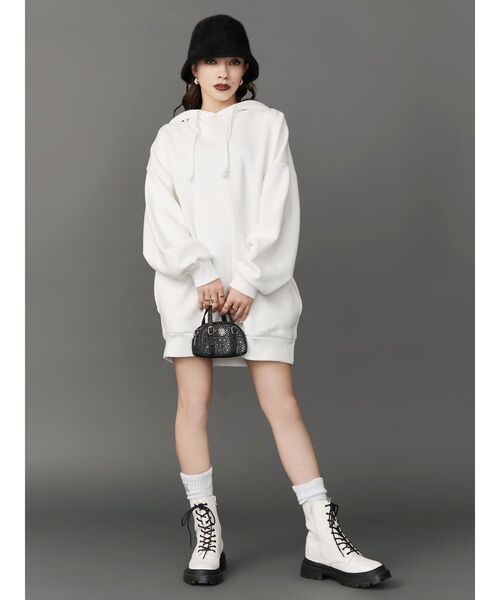 EVRIS（エヴリス）の「フェイクファーバケットハット（ハット・レディース・ブラック/ホワイト・FREE）」の6枚目の写真