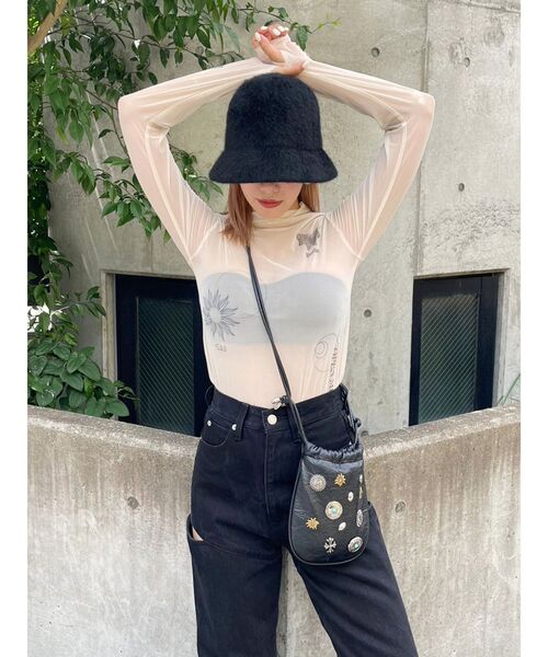 EVRIS（エヴリス）の「フェイクファーバケットハット（ハット・レディース・ブラック/ホワイト・FREE）」の16枚目の写真