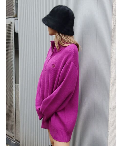 EVRIS（エヴリス）の「フェイクファーバケットハット（ハット・レディース・ブラック/ホワイト・FREE）」の19枚目の写真