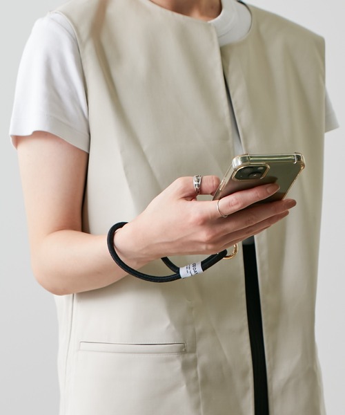 BIRTHDAY BAR（バースデイバー）の「ANTISHOCK 静電気軽減 スマホストラップ（スマホグッズ・レディース・グリーン/ベージュ/イエロー/アイボリー/ネイビー/パープル/ブラックミックス/ピンク/ブルー/ブラック・0/フリー）」の13枚目の写真