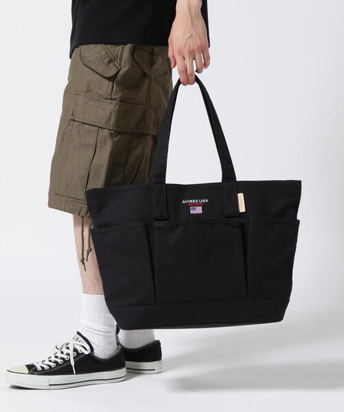 AVIREX（アヴィレックス）の「BERSA 3 / バーサ 3 / AVIREX / アヴィレックス（トートバッグ・レディース・ホワイト系2/ブラウン/ブラック・F）」の7枚目の写真