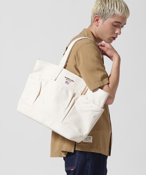 AVIREX（アヴィレックス）の「BERSA 3 / バーサ 3 / AVIREX / アヴィレックス（トートバッグ・レディース・ホワイト系2/ブラウン/ブラック・F）」の10枚目の写真