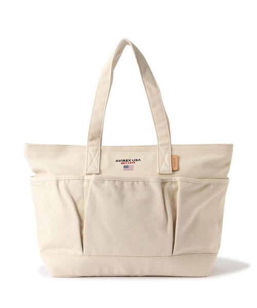 AVIREX（アヴィレックス）の「BERSA 3 / バーサ 3 / AVIREX / アヴィレックス（トートバッグ・レディース・ホワイト系2/ブラウン/ブラック・F）」の12枚目の写真