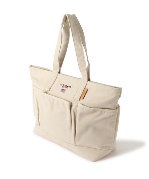 AVIREX（アヴィレックス）の「BERSA 3 / バーサ 3 / AVIREX / アヴィレックス（トートバッグ・レディース・ホワイト系2/ブラウン/ブラック・F）」の13枚目の写真