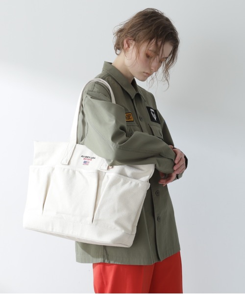 AVIREX（アヴィレックス）の「BERSA 3 / バーサ 3 / AVIREX / アヴィレックス（トートバッグ・レディース・ホワイト系2/ブラウン/ブラック・F）」の4枚目の写真