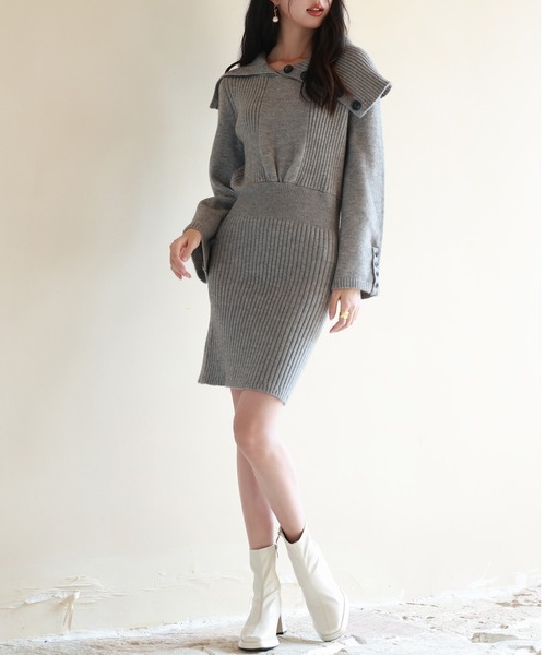 diagonal check papillon knit op Lumignon