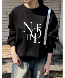 Re:EDIT | [イージーケア]ダンボールロゴプリントプルオーバー(パーカー)