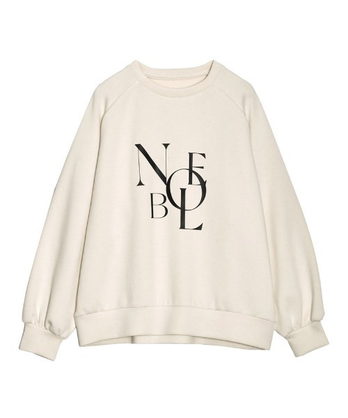 Re:EDIT（リエディ）の「[イージーケア]ダンボールロゴプリントプルオーバー（パーカー・レディース・アイボリー系/グレー/ブラック・MEDIUM/LARGE）」の4枚目の写真