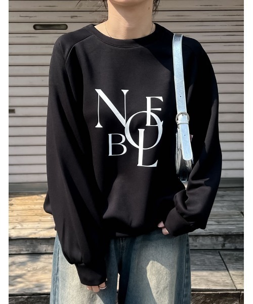 Re:EDIT（リエディ）の「[イージーケア]ダンボールロゴプリントプルオーバー（パーカー・レディース・アイボリー系/グレー/ブラック・MEDIUM/LARGE）」の6枚目の写真