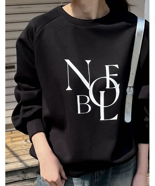 Re:EDIT（リエディ）の「[イージーケア]ダンボールロゴプリントプルオーバー（パーカー・レディース・アイボリー系/グレー/ブラック・MEDIUM/LARGE）」の8枚目の写真