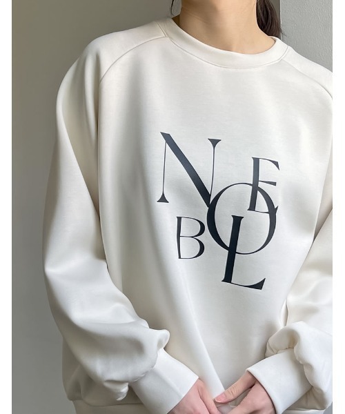 Re:EDIT（リエディ）の「[イージーケア]ダンボールロゴプリントプルオーバー（パーカー・レディース・アイボリー系/グレー/ブラック・MEDIUM/LARGE）」の13枚目の写真