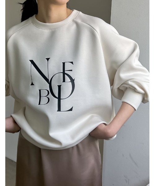 Re:EDIT（リエディ）の「[イージーケア]ダンボールロゴプリントプルオーバー（パーカー・レディース・アイボリー系/グレー/ブラック・MEDIUM/LARGE）」の15枚目の写真