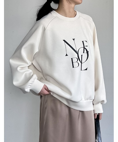 Re:EDIT（リエディ）の「[イージーケア]ダンボールロゴプリントプルオーバー（パーカー・レディース・アイボリー系/グレー/ブラック・MEDIUM/LARGE）」の17枚目の写真