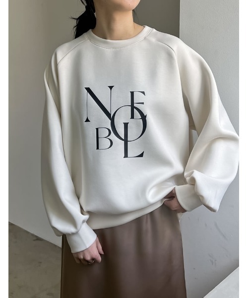 Re:EDIT（リエディ）の「[イージーケア]ダンボールロゴプリントプルオーバー（パーカー・レディース・アイボリー系/グレー/ブラック・MEDIUM/LARGE）」の18枚目の写真