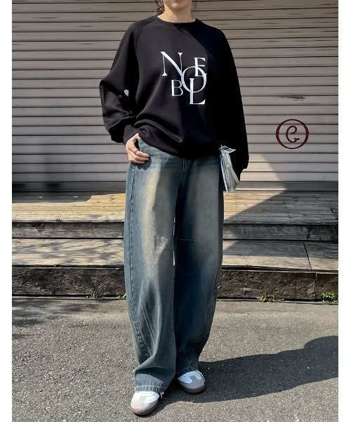 Re:EDIT（リエディ）の「[イージーケア]ダンボールロゴプリントプルオーバー（パーカー・レディース・アイボリー系/グレー/ブラック・MEDIUM/LARGE）」の7枚目の写真