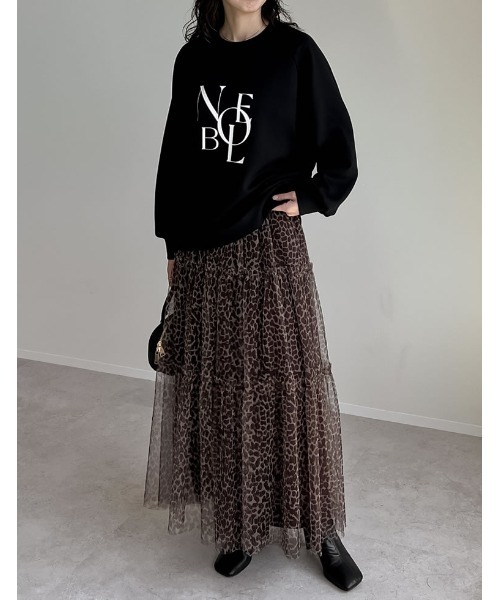 Re:EDIT（リエディ）の「[イージーケア]ダンボールロゴプリントプルオーバー（パーカー・レディース・アイボリー系/グレー/ブラック・MEDIUM/LARGE）」の21枚目の写真