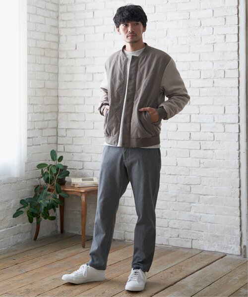 ikka（イッカ）の「sorona(R)コンビ中綿ブルゾン（ブルゾン・メンズ・ベージュ/ネイビー・XL/L/M/S）」の6枚目の写真
