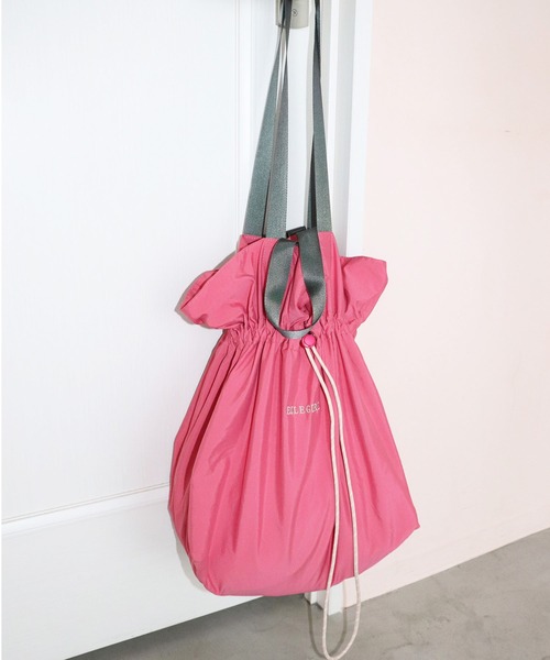 ELLEgirl（エルガール）の「畳めるビックトートバッグ【ELLEgirl/エル ガール】（トートバッグ・レディース・オレンジ/ピンク/ブルー・FREE）」の3枚目の写真