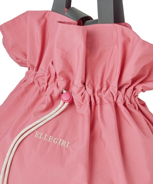 ELLEgirl（エルガール）の「畳めるビックトートバッグ【ELLEgirl/エル ガール】（トートバッグ・レディース・オレンジ/ピンク/ブルー・FREE）」の9枚目の写真