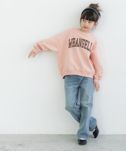 coca（coca）（コカ）の「キッズ 親子お揃いヘビーウェイト裏起毛プリントスウェット（スウェット・キッズ・チャコール/ホワイト/ピンク/ライトグレー・110/120/130/140）」の4枚目の写真