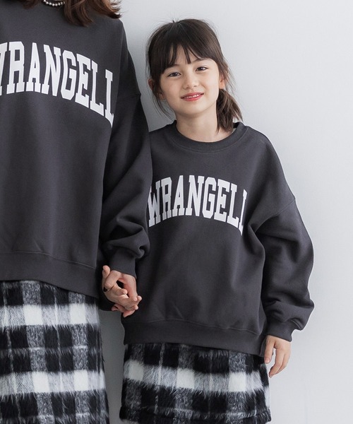 coca（coca）（コカ）の「キッズ 親子お揃いヘビーウェイト裏起毛プリントスウェット（スウェット・キッズ・チャコール/ホワイト/ピンク/ライトグレー・110/120/130/140）」の3枚目の写真