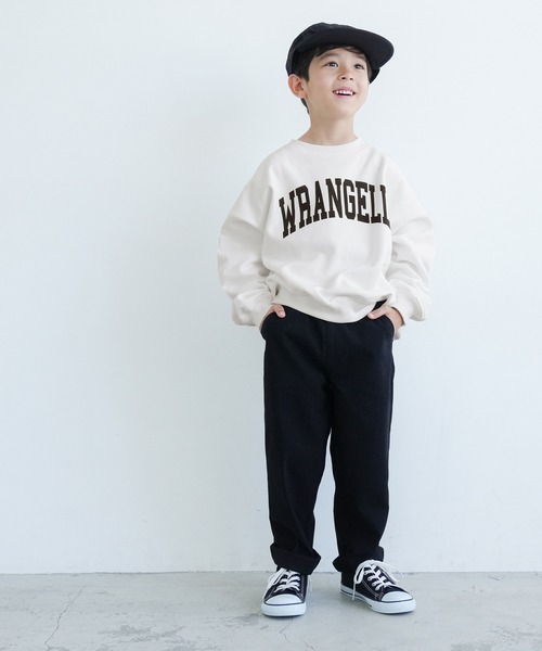 coca（coca）（コカ）の「キッズ 親子お揃いヘビーウェイト裏起毛プリントスウェット（スウェット・キッズ・チャコール/ホワイト/ピンク/ライトグレー・110/120/130/140）」の5枚目の写真