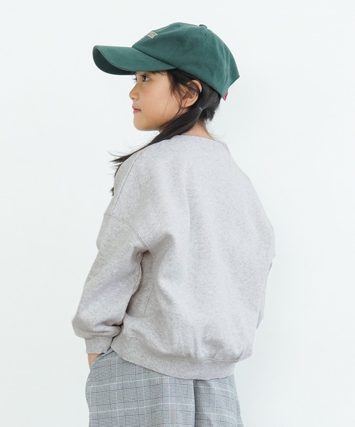 coca（coca）（コカ）の「キッズ 親子お揃いヘビーウェイト裏起毛プリントスウェット（スウェット・キッズ・チャコール/ホワイト/ピンク/ライトグレー・110/120/130/140）」の12枚目の写真