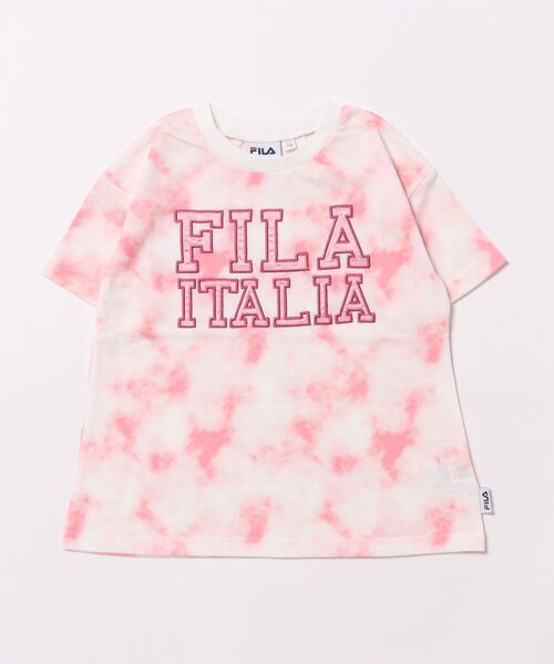 FILA(フィラ)の「FILA/フィラ BIG半袖Tシャツ(Tシャツ/カットソー・キッズ・ピンク/レモンイエロー・130/120/110)」の2枚目の写真